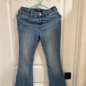 Hollister Women's Light Blue Flare Jeans